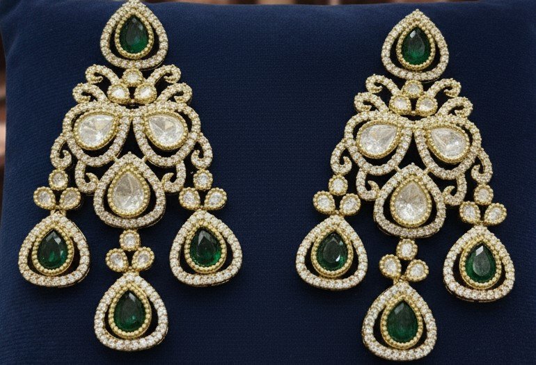 kundan earrings | glorious jewels