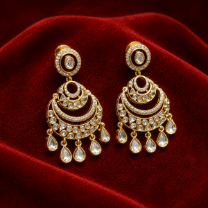 mozzonite kundan earrings | glorious jewels