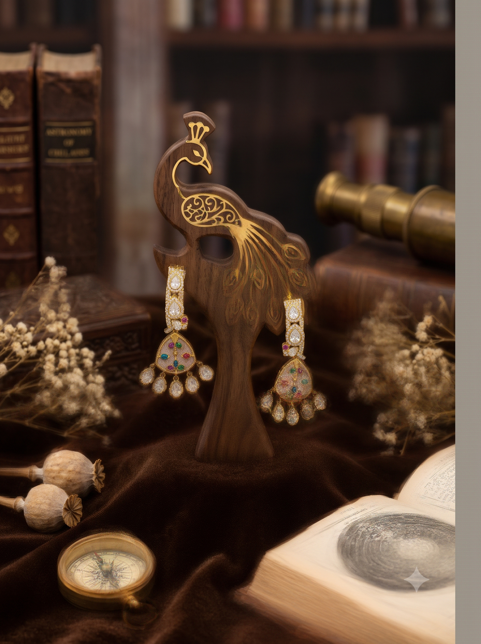 Mop Kundan Earrings - Image 4