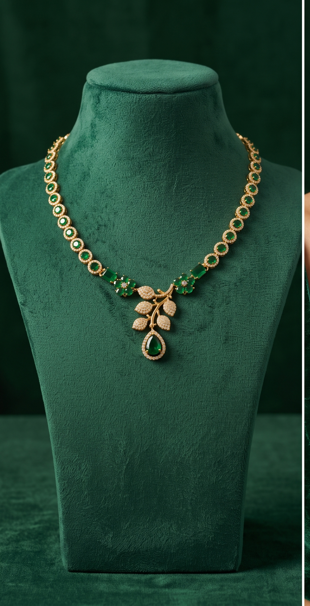 Emerald Green Necklace - Image 2