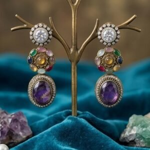 Doublet Stone Earrings