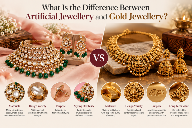 What Is the Difference Between Artificial Jewellery and Gold Jewellery?