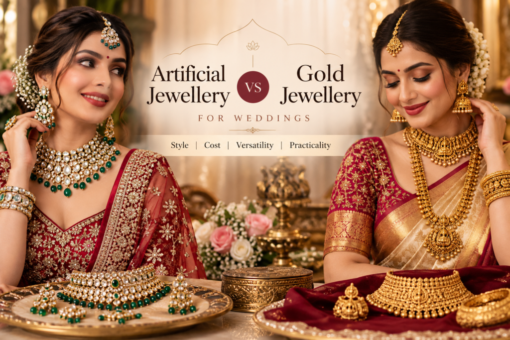 Artificial Jewellery vs Gold Jewellery for Weddings