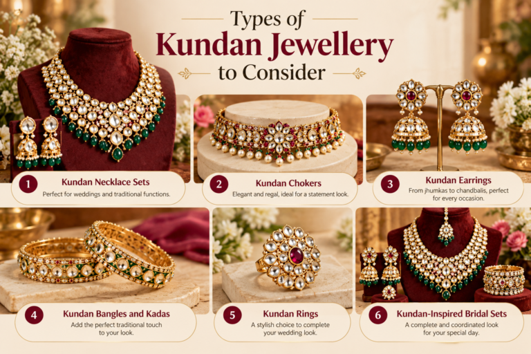 Types of Kundan Jewellery for Weddings